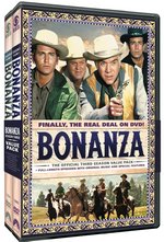 Bonanza: The Official Third Season Vol. One and Vol. Two DVD Cover