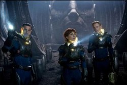 Logan Marshall-Green, Noomi Rapace and Michael Fassbender in one of the Top Sci-Fi Films of 2012, Prometheus
