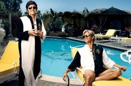 Michael Douglas and Matt Damon in the acclaimed Liberace Biography Film Behind the Candelabra.