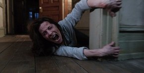 Lili Taylor facing some angry spirits 2013 top horror film The Conjuring