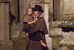 Hugh Jackman and Isabelle Allen in one of the top musicals of 2012, Les Miserables