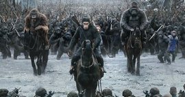 Caesar (Andy Serkis) leads the apes into the final conflict in the top action movie of 2017, War for the Planet of the Apes.